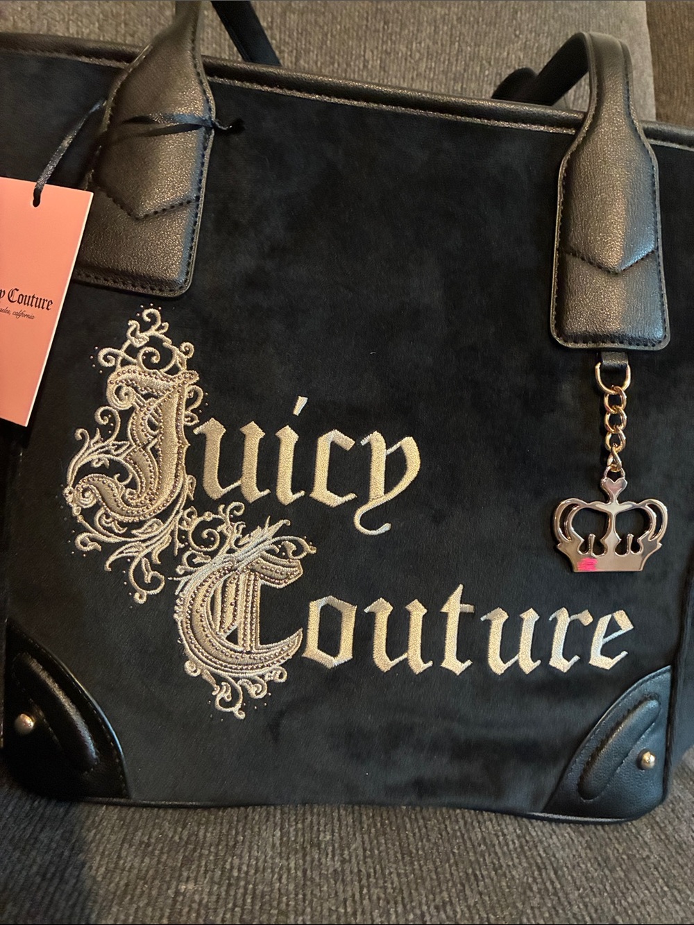 Juicy Couture Liquorice Juicy Renaissance Tote NWT - Picture 2 of 8